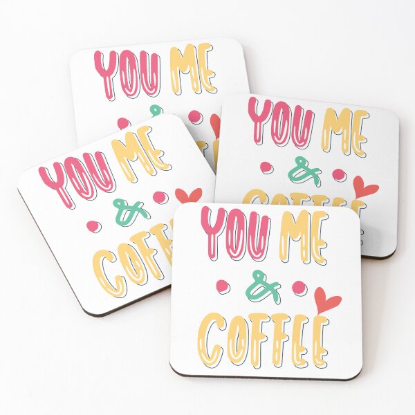 Item preview, You Me and Coffee Cute Aesthetic Typography designed and sold by     Sela Art .