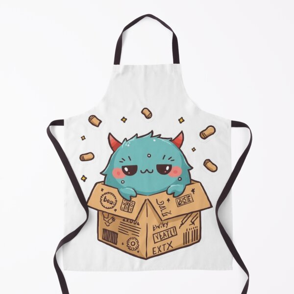 Item preview, Box Monster Sticker | Cute Cardboard Box Creature Kawaii Mascot designed and sold by Stylestickers55.