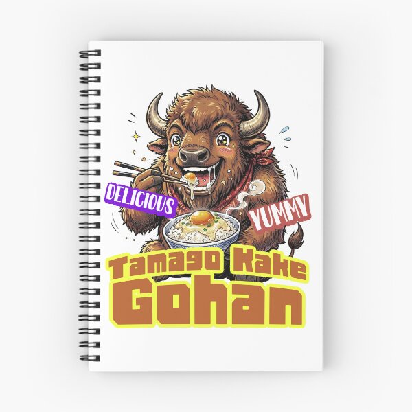 Item preview, Tamago Kake Gohan Happy Bison Anime Style -TKG yummy- designed and sold by LOVEARTDESIGN.