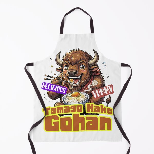 Item preview, Tamago Kake Gohan Happy Bison Anime Style -TKG yummy- designed and sold by LOVEARTDESIGN.