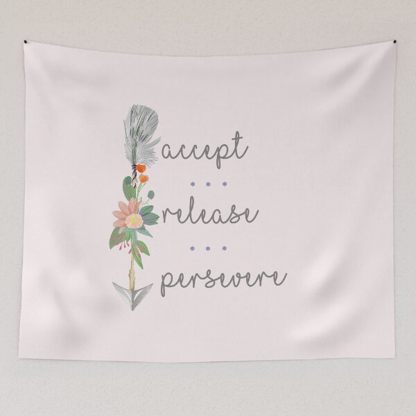 Item preview, Accept, Release & Persevere Down Arrow designed and sold by TheThankfulTyne.