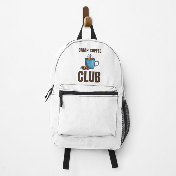 Item preview, Camp Coffee Club Campfire Enamel Mug designed and sold by DreamDesignWear.