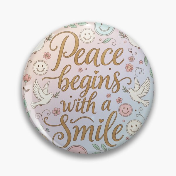 Item preview, Peace begins with a smile designed and sold by AnonimusDesigns.