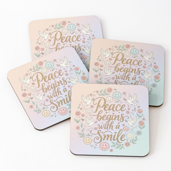 Item preview, Peace begins with a smile designed and sold by AnonimusDesigns.
