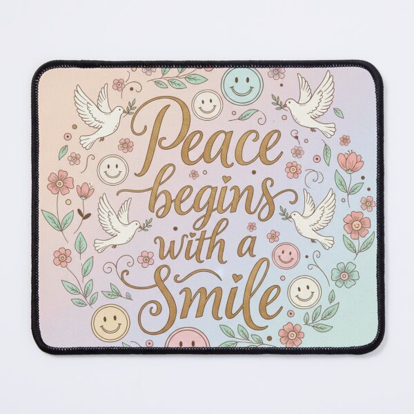 Item preview, Peace begins with a smile designed and sold by AnonimusDesigns.
