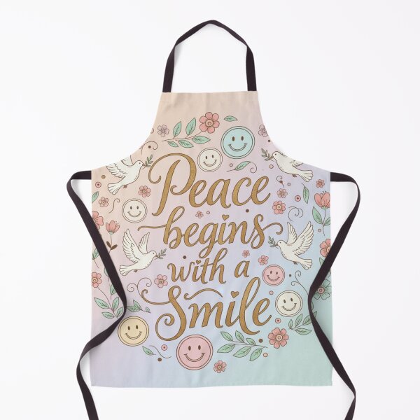 Item preview, Peace begins with a smile designed and sold by AnonimusDesigns.