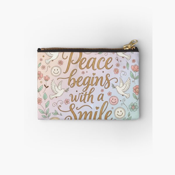 Item preview, Peace begins with a smile designed and sold by AnonimusDesigns.