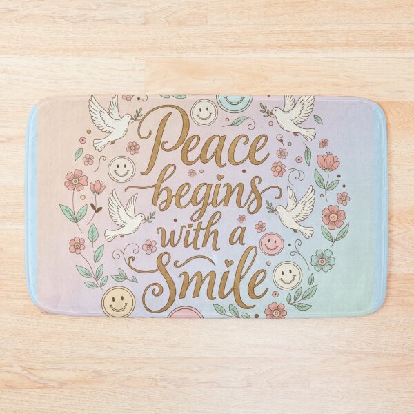 Item preview, Peace begins with a smile designed and sold by AnonimusDesigns.