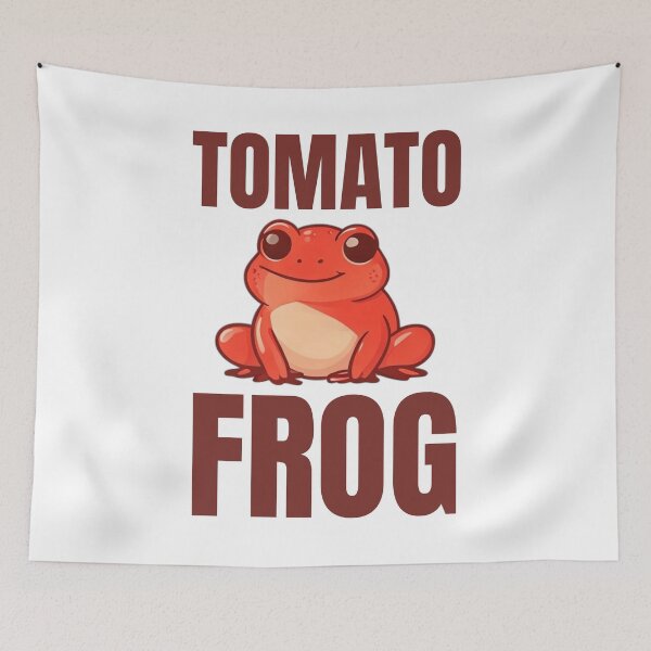 Item preview, Cute Tomato Frog Chubby Red Amphibian designed and sold by DreamDesignWear.