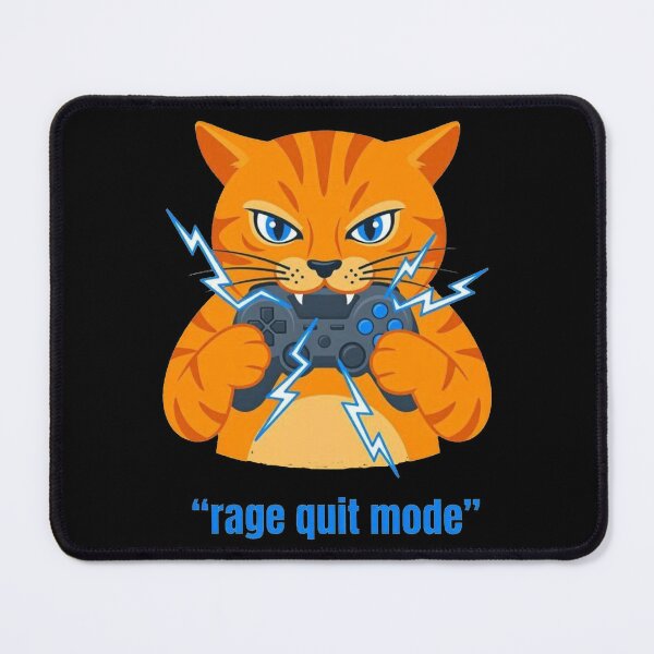 Item preview, Angry Orange Cat Rage Quit Gaming Controller designed and sold by Dabis26.