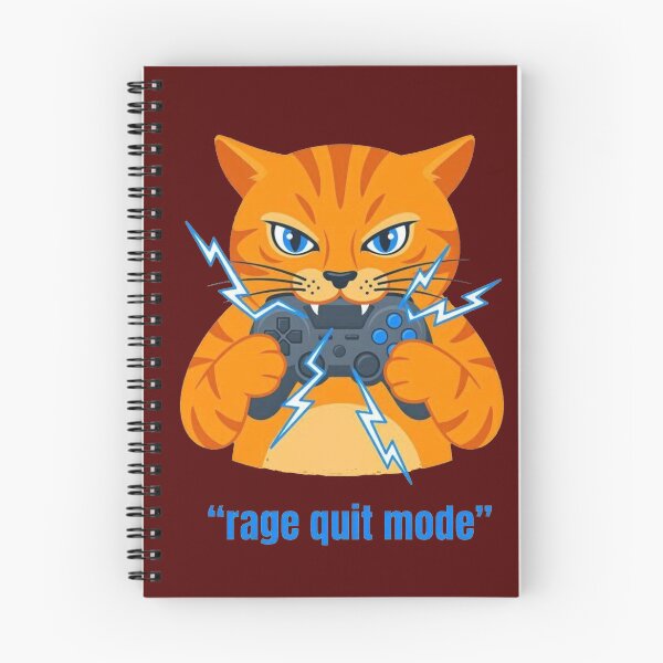 Item preview, Angry Orange Cat Rage Quit Gaming Controller designed and sold by Dabis26.