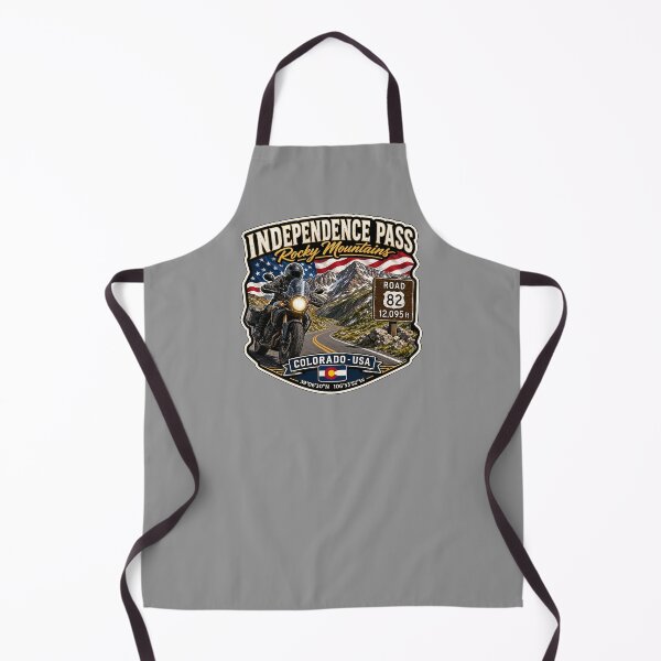 Item preview, Independence Pass Colorado Rocky Mountains Motorcycle Sticker TShirt 03 designed and sold by OuterShellUK.