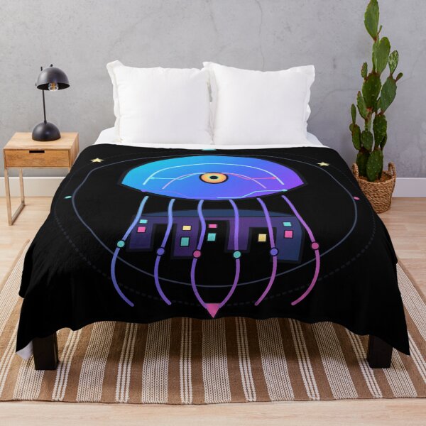 Item preview, Neon City Jellyfish – Surreal Synthwave Cyber Art designed and sold by WORN.THOUGHTS.