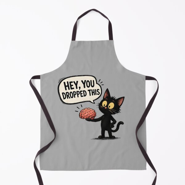 Item preview, Hey You Dropped This – Funny Brain Cat designed and sold by KawaiiOrbit.