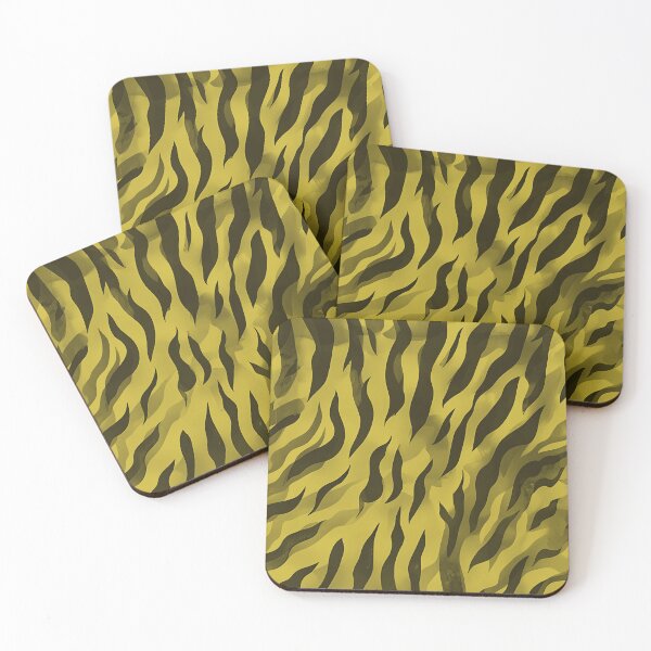 Item preview, Golden Yellow Zebra Print Pattern designed and sold by MamaHome.