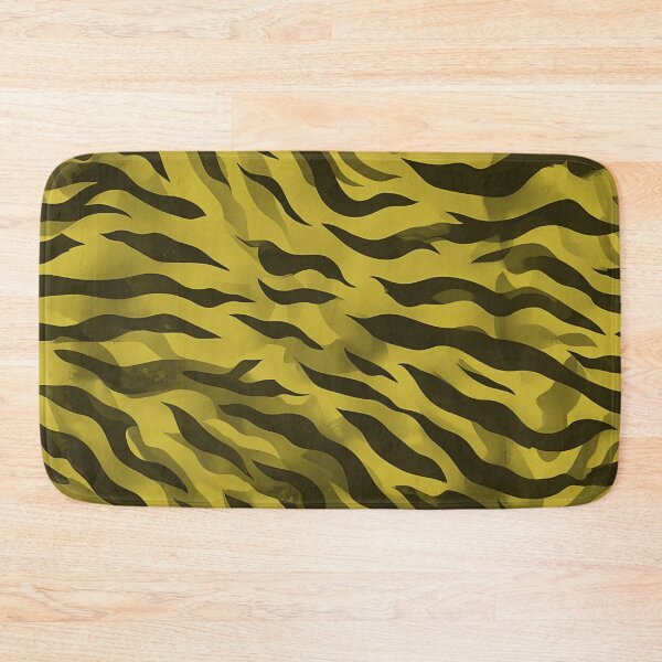 Item preview, Golden Yellow Zebra Print Pattern designed and sold by MamaHome.