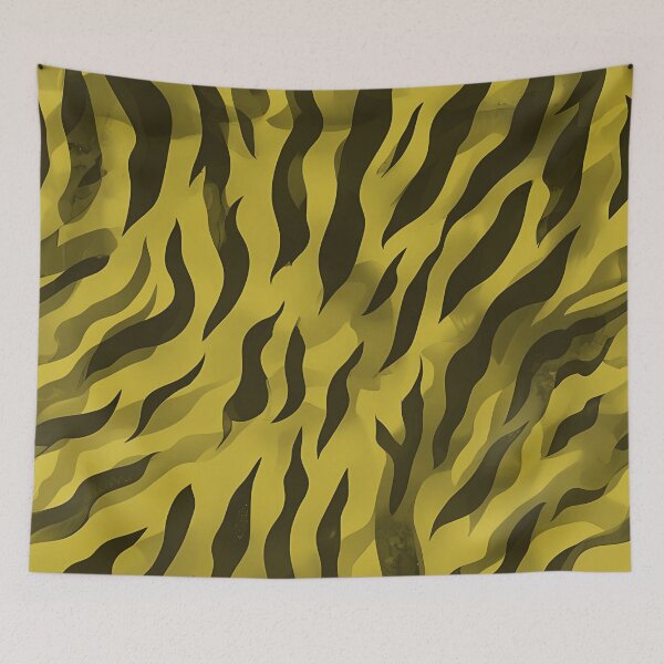 Item preview, Golden Yellow Zebra Print Pattern designed and sold by MamaHome.