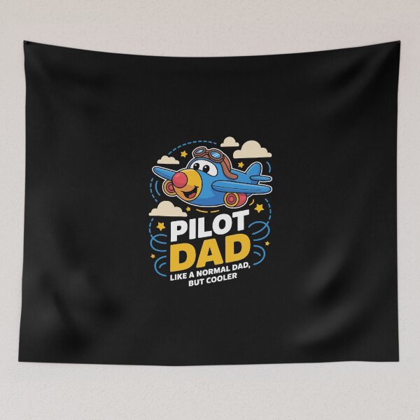 Item preview, PILOT DAD LIKE A NORMAL DAD BUT COOLER designed and sold by jkrphoto.