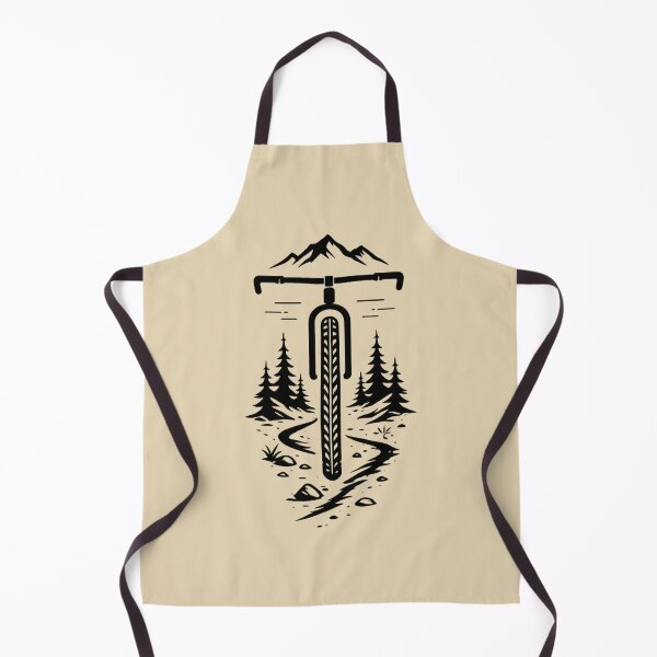 Item preview, Mountain Bike Gift Minimal MTB Trail Art designed and sold by Corvoria.