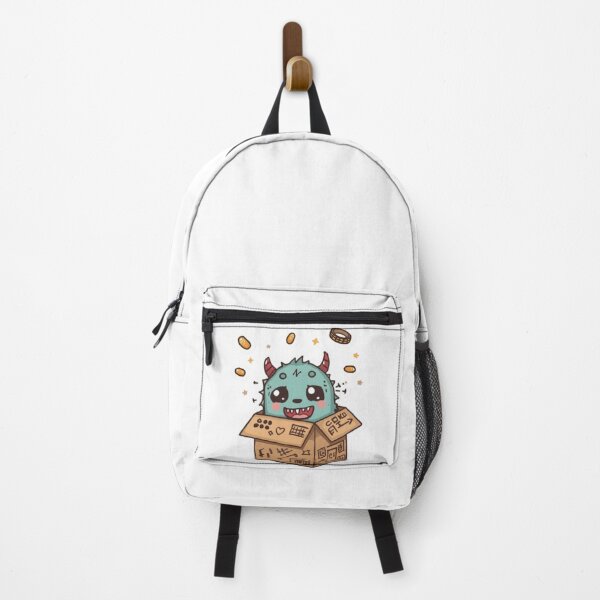 Item preview, Shy Box Monster | Adorable Cardboard Creature Sticker Design designed and sold by Stylestickers55.