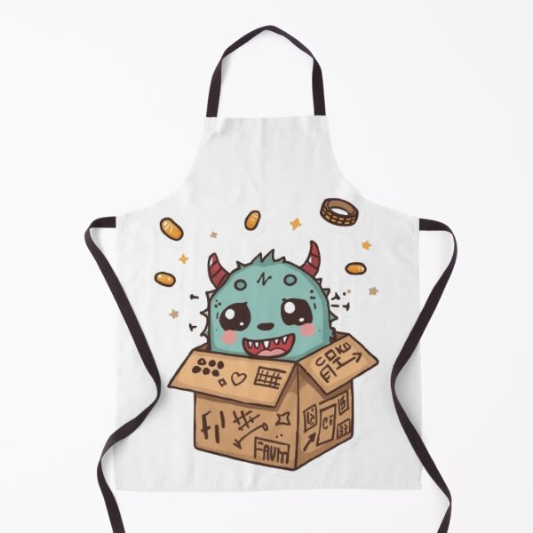 Item preview, Shy Box Monster | Adorable Cardboard Creature Sticker Design designed and sold by Stylestickers55.