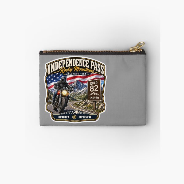 Item preview, Independence Pass Colorado Rocky Mountains Motorcycle Sticker TShirt 05 designed and sold by OuterShellUK.