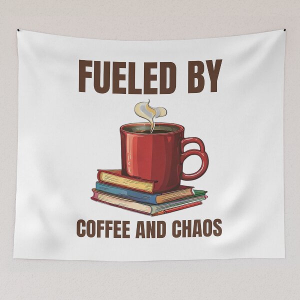 Item preview, Fueled By Coffee And Chaos Teacher designed and sold by DreamDesignWear.