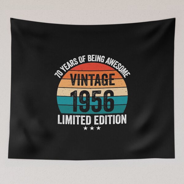 Item preview, Vintage 1956 70 Years Of Being Awesome 70th Birthday Retro Sunset designed and sold by IsDesignHub.