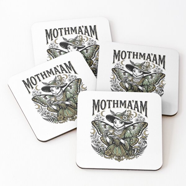 Item preview, Mothma'am Funny Gothic Moth Pun Dark Nature Retro Design designed and sold by get55shirt.