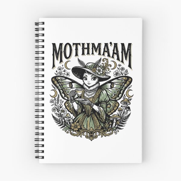 Item preview, Mothma'am Funny Gothic Moth Pun Dark Nature Retro Design designed and sold by get55shirt.