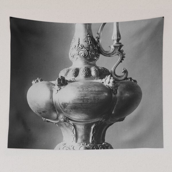 Item preview, The America's Cup sailing races trophy Newport, Rhode Island nautical black and white vintage photograph  designed and sold by Astrid Arkhangelsky.