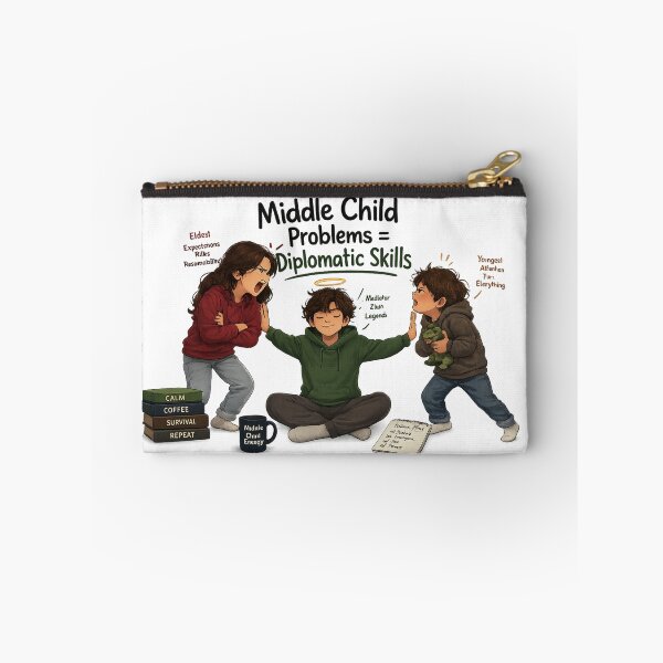 Item preview, Middle Child Problems Diplomatic Skills Funny Sibling Mediator Design designed and sold by irfanshikh.