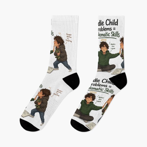 Item preview, Middle Child Problems Diplomatic Skills Funny Sibling Mediator Design designed and sold by irfanshikh.