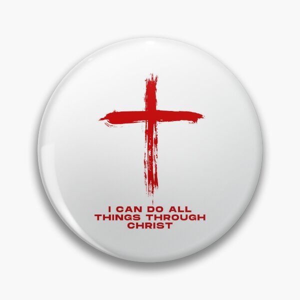 Item preview, Empowered by Faith: I Can Do All Things Through Christ (Philippians 4:13 Red Cross Design) designed and sold by PrayWear.