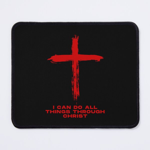 Item preview, Empowered by Faith: I Can Do All Things Through Christ (Philippians 4:13 Red Cross Design) designed and sold by PrayWear.
