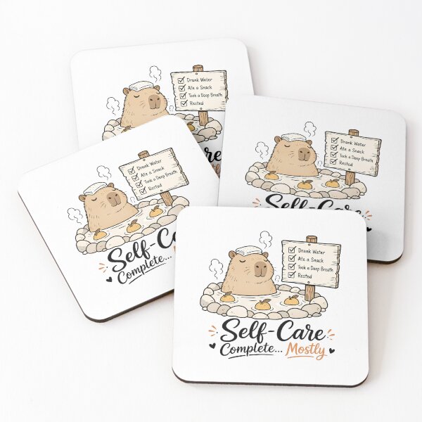 Item preview, Self-Care Complete Mostly Capybara Executive Dysfunction Checklist Shirt designed and sold by lenalenspod.