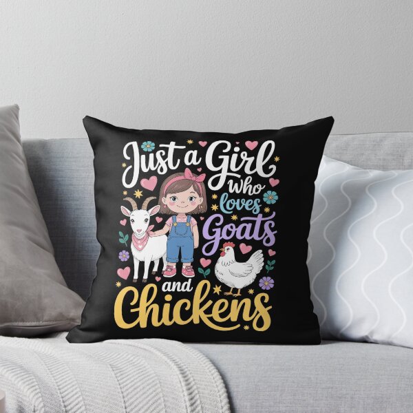Item preview, Just a Girl Who Loves Goats and Chickens designed and sold by jkrphoto.