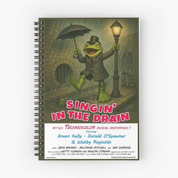 Item preview, Singin' in the Drain Classic Retro Movie Parody designed and sold by MissTerryWoman.