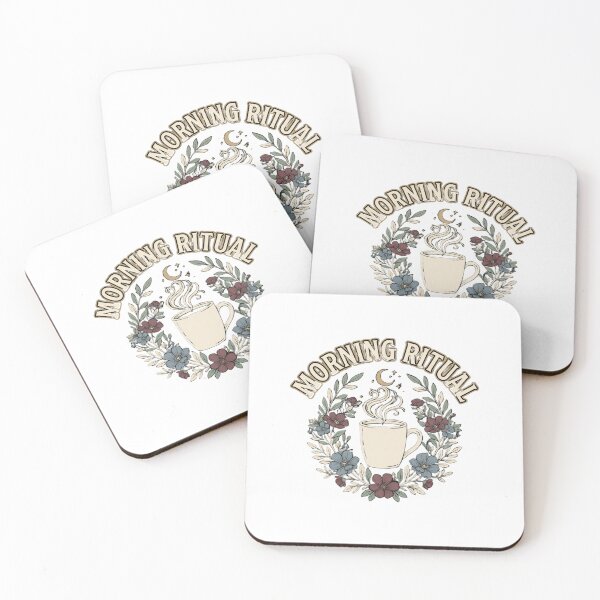 Item preview, Morning Ritual Vintage Coffee Floral Design designed and sold by GoofyShopp.
