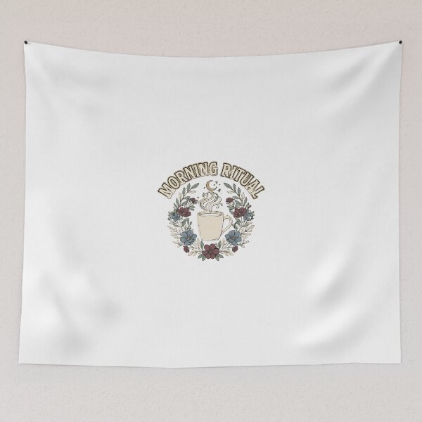 Item preview, Morning Ritual Vintage Coffee Floral Design designed and sold by GoofyShopp.