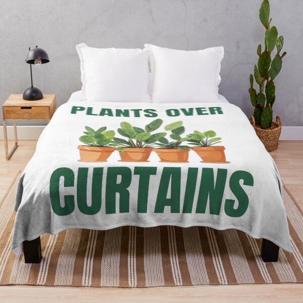 Item preview, Plants Over Curtains Houseplant Window Humor designed and sold by DreamDesignWear.