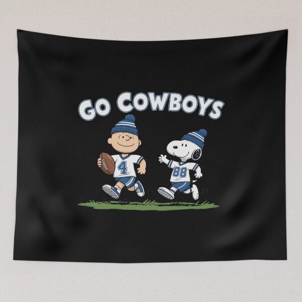 Item preview, Charlie Brown Snoopy Go Cowboys Football designed and sold by kayeufriday.