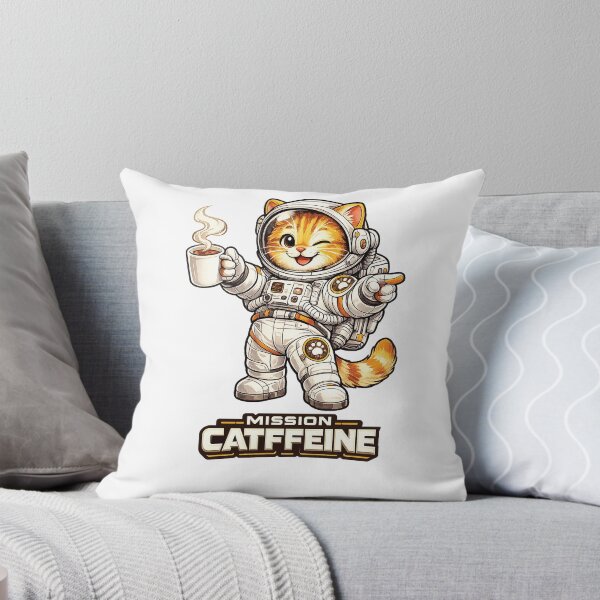 Item preview, Mission Catffeine | Cute Astronaut Cat Coffee Lover Space Illustration designed and sold by Jaani-T.