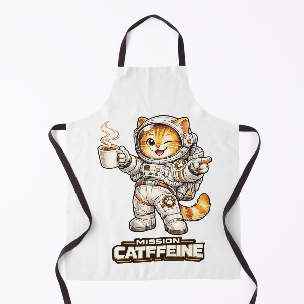 Item preview, Mission Catffeine | Cute Astronaut Cat Coffee Lover Space Illustration designed and sold by Jaani-T.