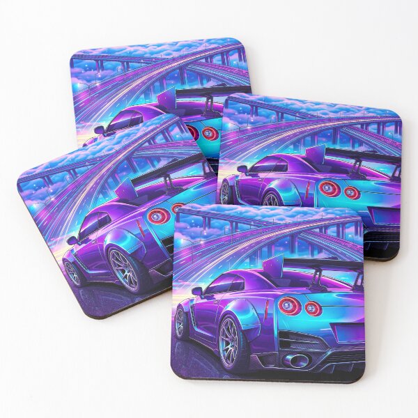 Item preview, Cyberpunk Neon Cloud Highway Widebody Track Weapon Street Racing designed and sold by RevUpDesign.