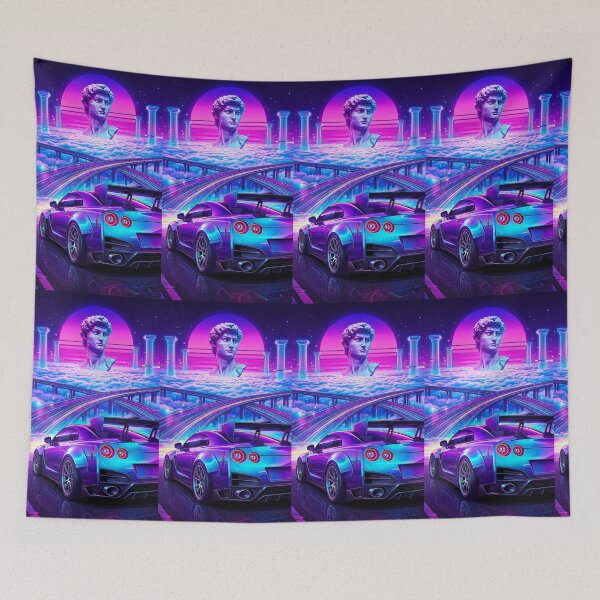 Item preview, Cyberpunk Neon Cloud Highway Widebody Track Weapon Street Racing designed and sold by RevUpDesign.