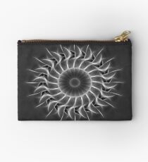 Gray Kaleidoscope Art 27 Studio Pouch