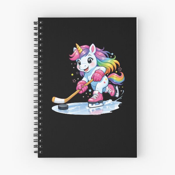 Item preview, Unicorn Playing Ice Hockey Cute Rainbow Art Gift for Girls designed and sold by ayion.