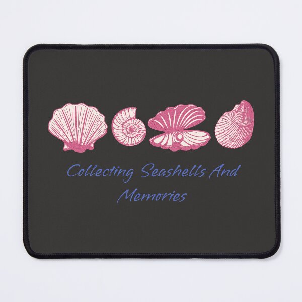 Item preview, Collecting Seashells and Memories Coastal Beach Design designed and sold by PrintandJoy.