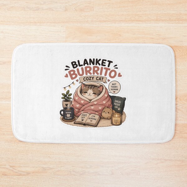 Item preview, Blanket Burrito Kitty Bliss Sticker  designed and sold by Designertanya.
